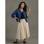 Veste en lin bio bleu marine