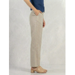 Pantalon 100% lin blanc écru