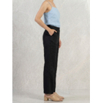 Pantalon 100% lin De côté noire