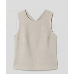 Top 100% lin beige