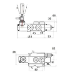 Distributeur hydraulique double effet2