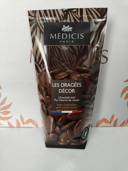 dragees decor 70% chocolat noir