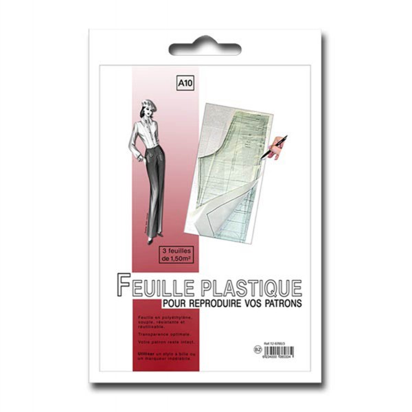 Papier Plastique pour Patron (3 Feuilles de 1m50) - OUTILS COUPE - MARQUAGE  - MESURES/Accessoires Patrons - Mercerie Baptiste