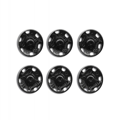 Boutons pression a coudre Metal 15mm (Blister 6 pieces)