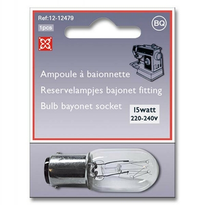 Ampoule à Baionnette 15 WATT - 220-240 Volts