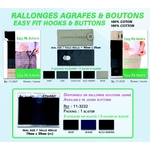 rallonges agrafe *et* boutons