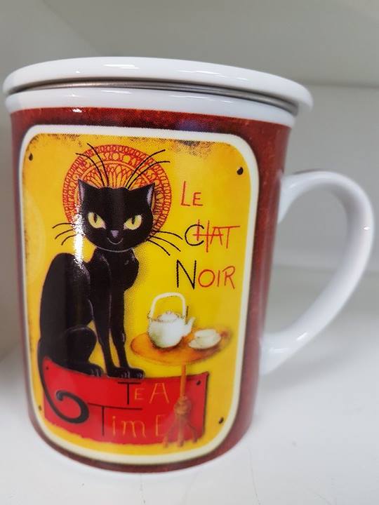 Tisaniere Le Chat Noir Avec Filtre Inox Integre Et Couvercle