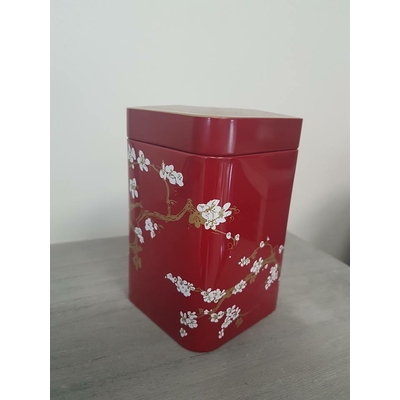boite décorative rouge cerisiers