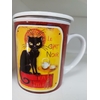 Tasse à thé : chat noir