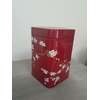 boite décorative rouge cerisiers