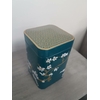 boite japonaise cerisiers bleu canard couvercle