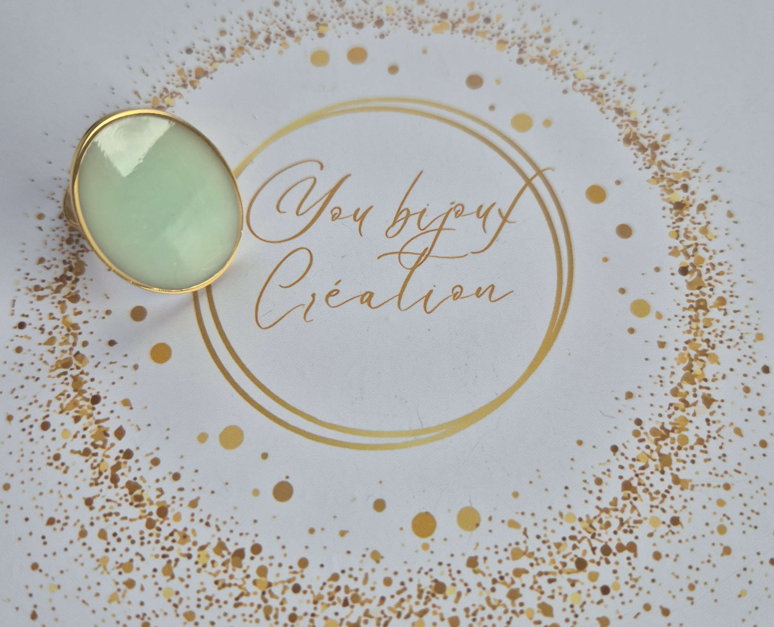 bague lydia vert mint