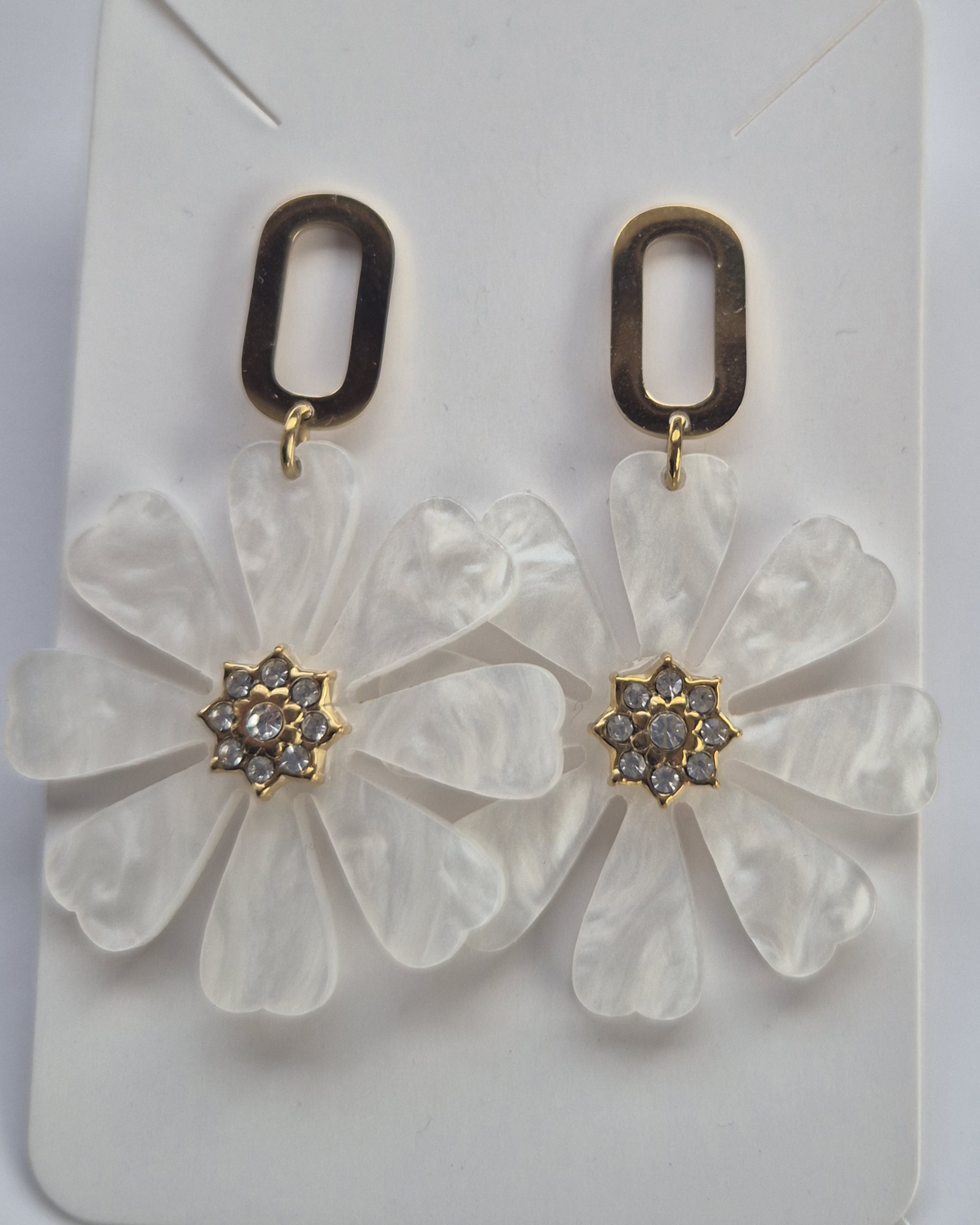 boucles doreilles marguerite