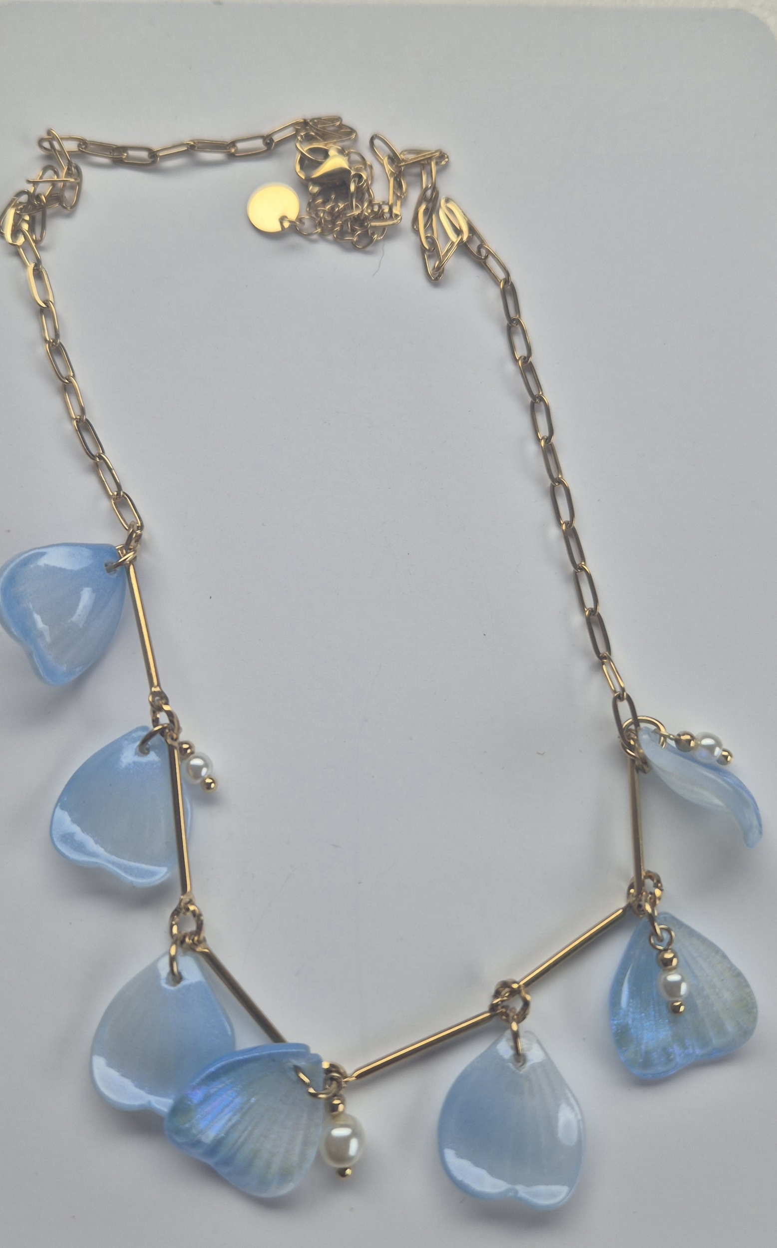 parure pétale bleu 2