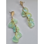 parure pétale vert aqua