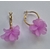 boucles d'oreilles Violette