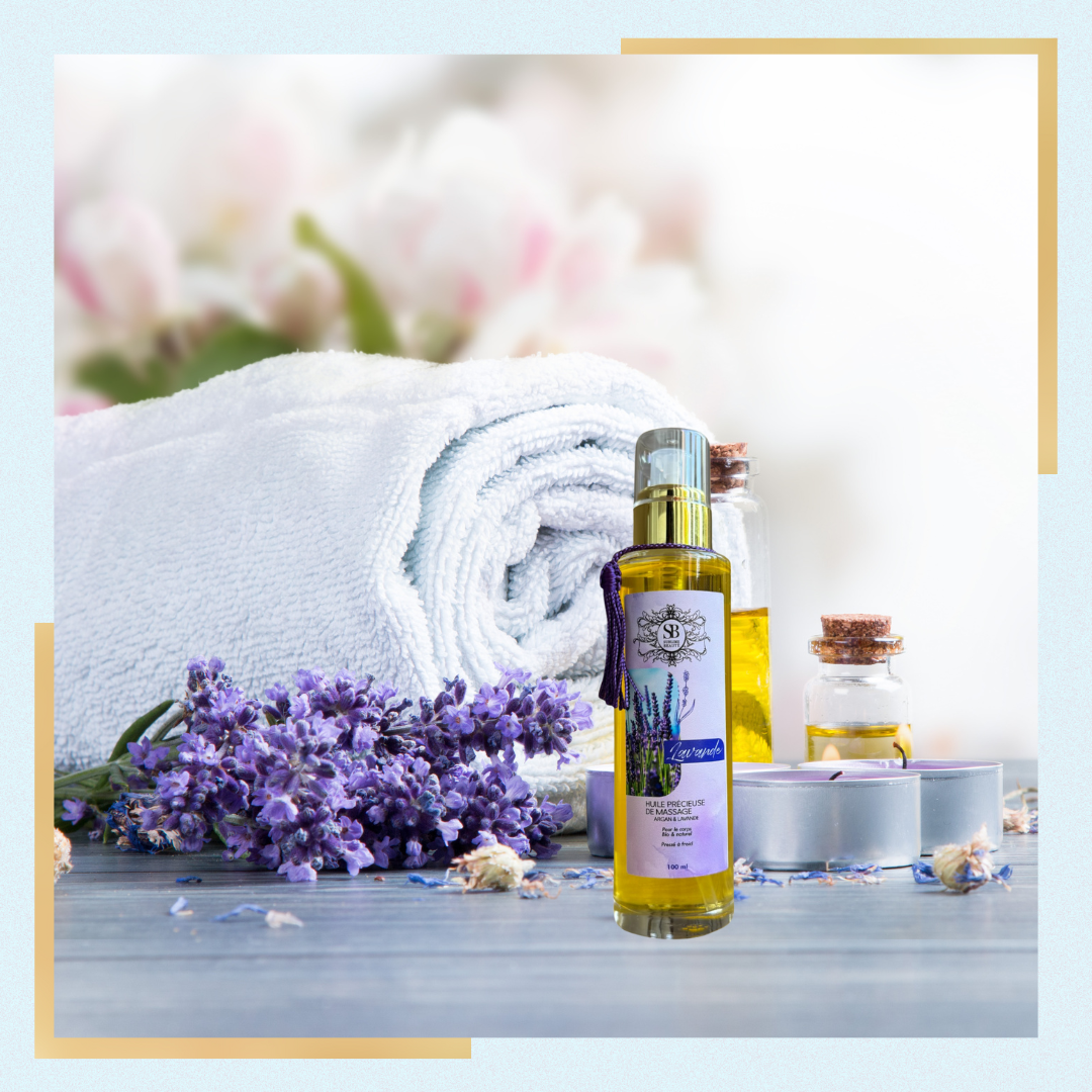 Blue and Gold Modern Massage Instagram Post