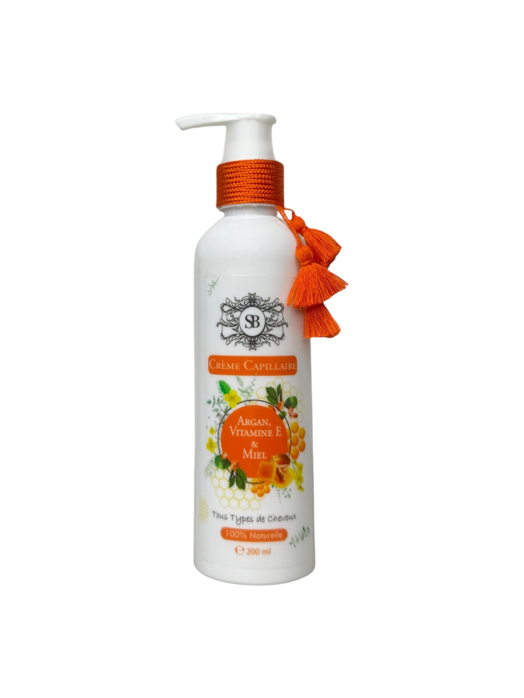Creme capillaire argran,vitamine E, miel 200ml-Photoroom (1)