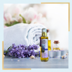 Blue and Gold Modern Massage Instagram Post