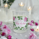 Bougies parfumée rose des bois