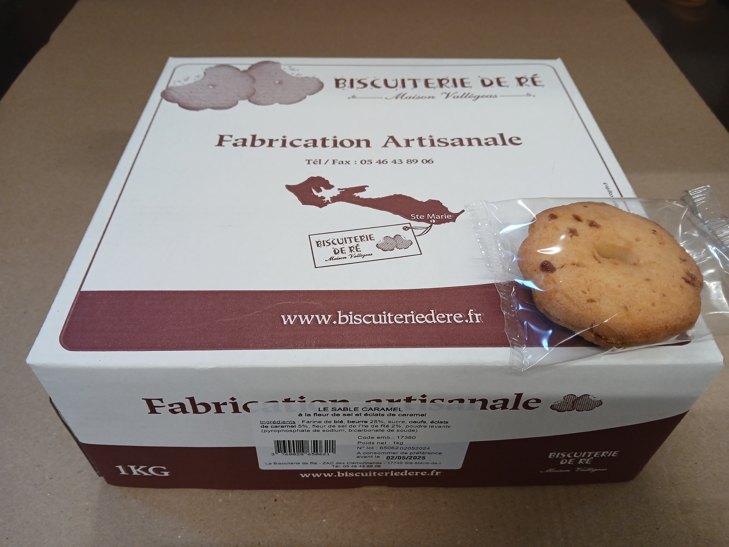 BOITE VRAC SABLE CARAMEL 1KG