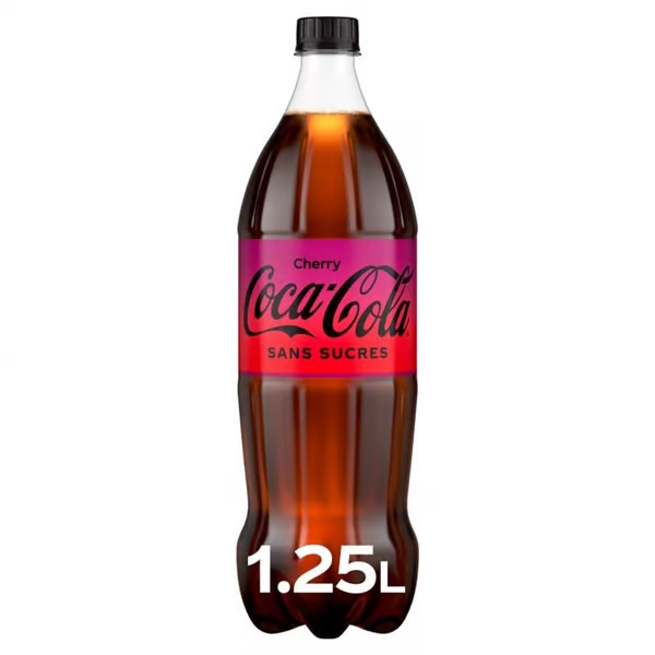 Coca-Cola Cherry Zéro Sans Sucres 1.25L