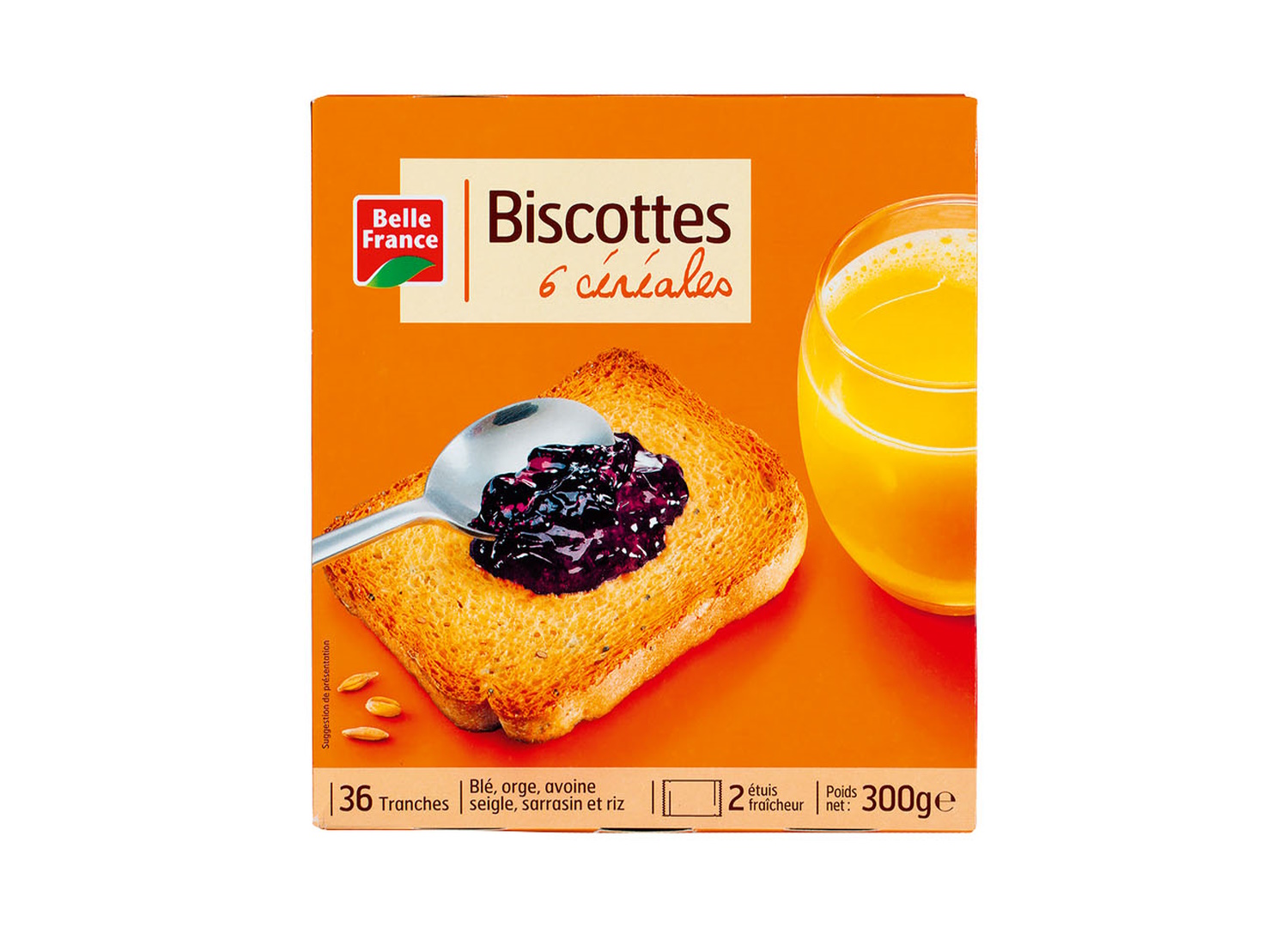 Biscottes 6 Céréales 300g Belle France