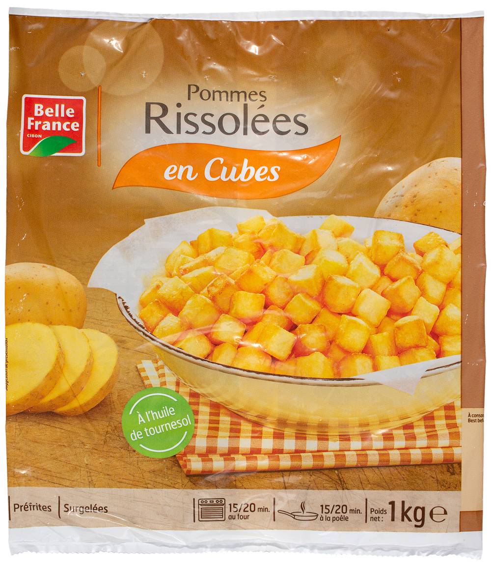 Pommes Rissolées en Cubes 1kg Belle France