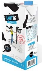 Lait Demi-Ecrémé 1L Laitik