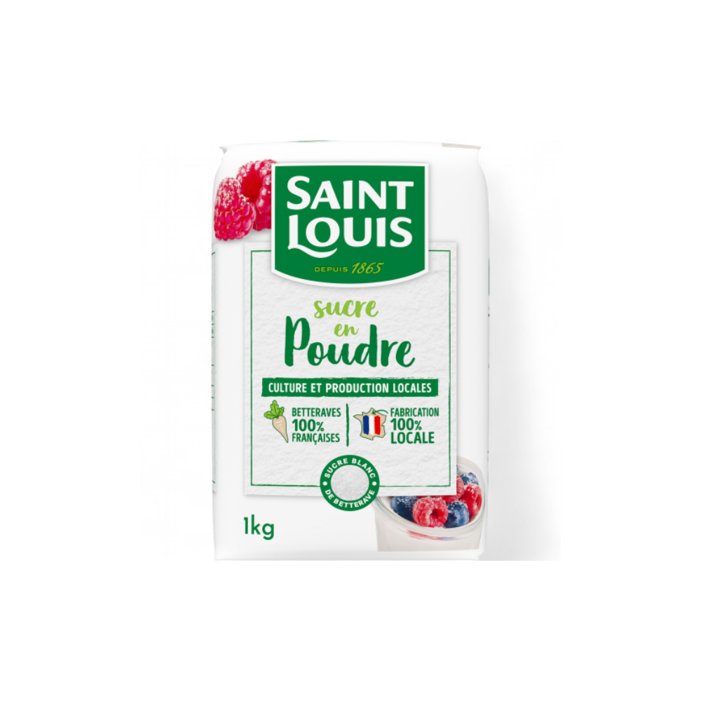 Sucre en Poudre Sachet 1kg Saint Louis