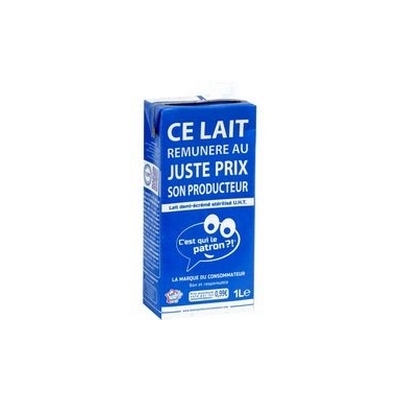 1L BRIQUE LAIT DEMI ECREME C'EST QUI LE PATRON 1.27 €