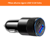 Prise double allume cigare Orientable 2-Port usb 1 Port usb-C (4)