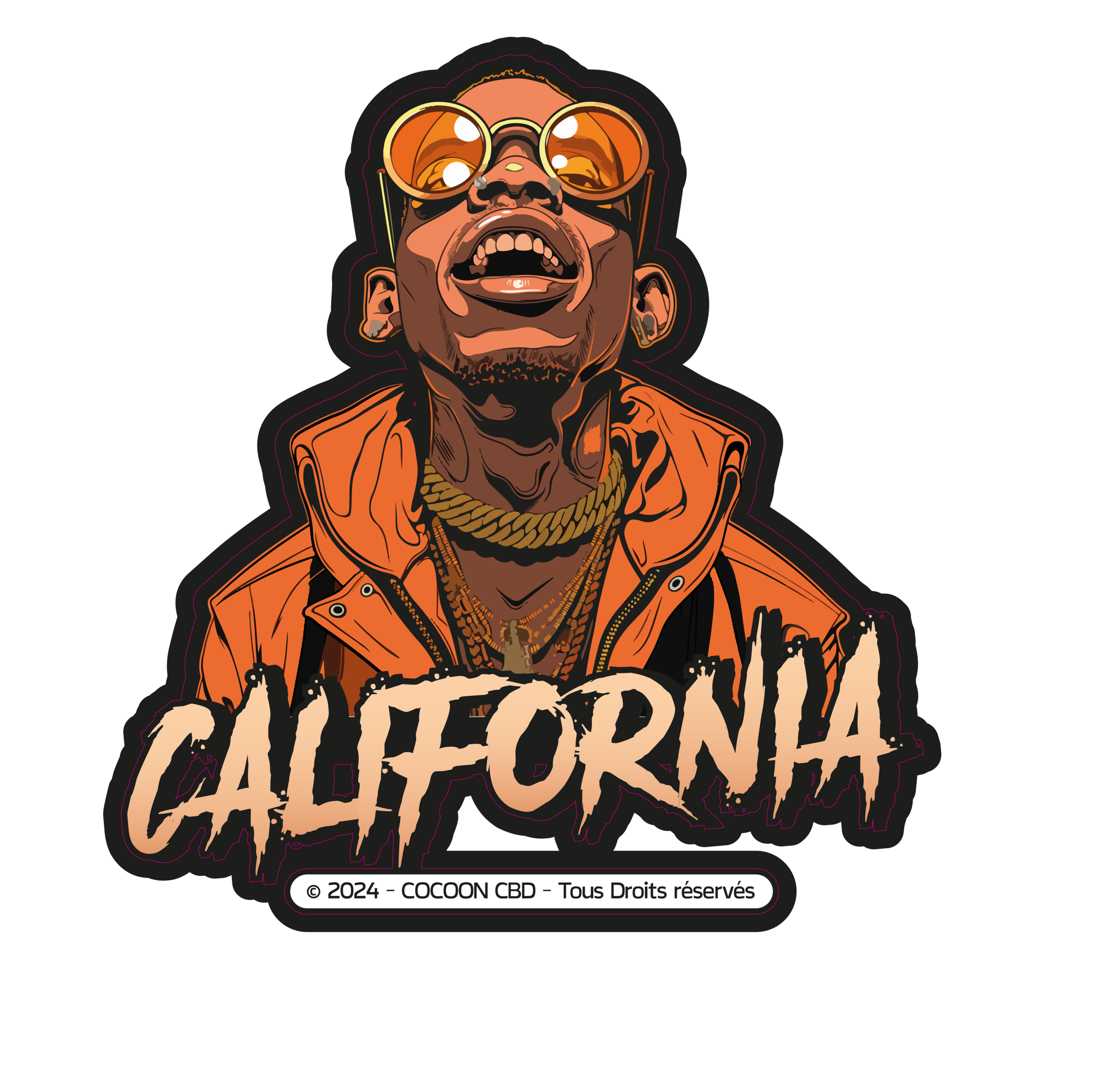 STICKERS LAETITIA GAILLARD Illust-VECT_aplati_CALIFORNIA