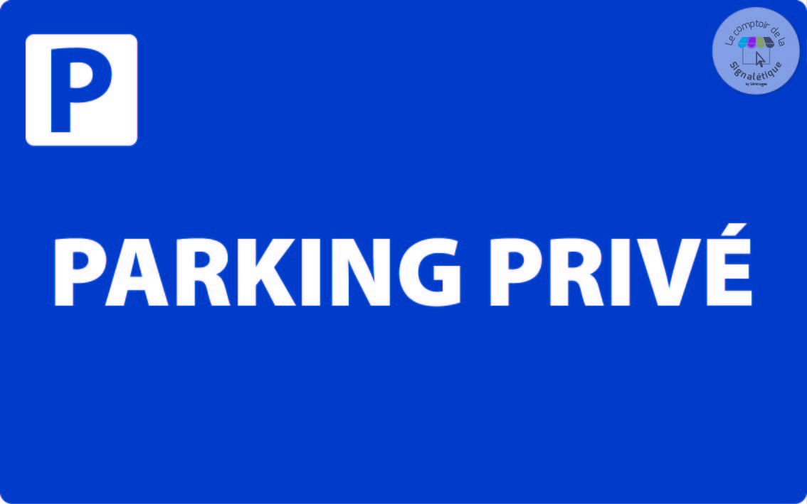 Panneau de Parking 400 x 250 mm - Parking privé