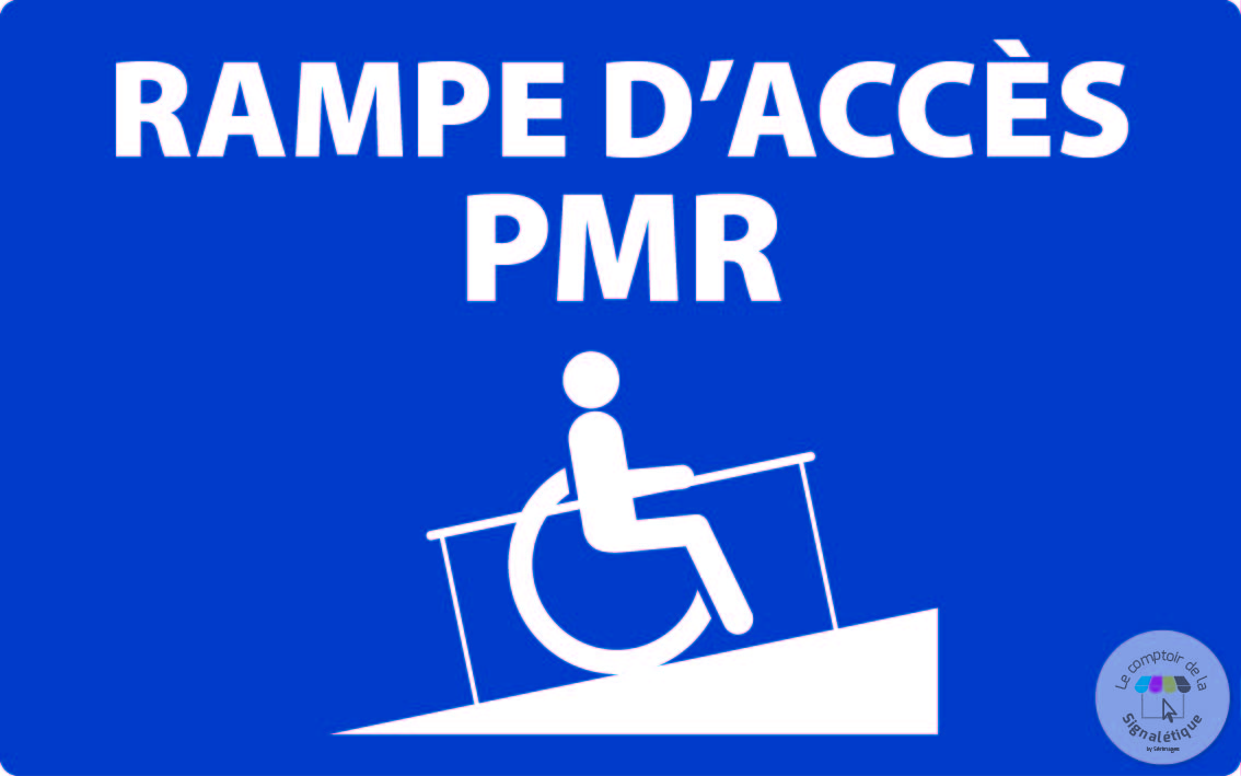 Panneau de Parking 400 x 250 mm - Entrée handicap