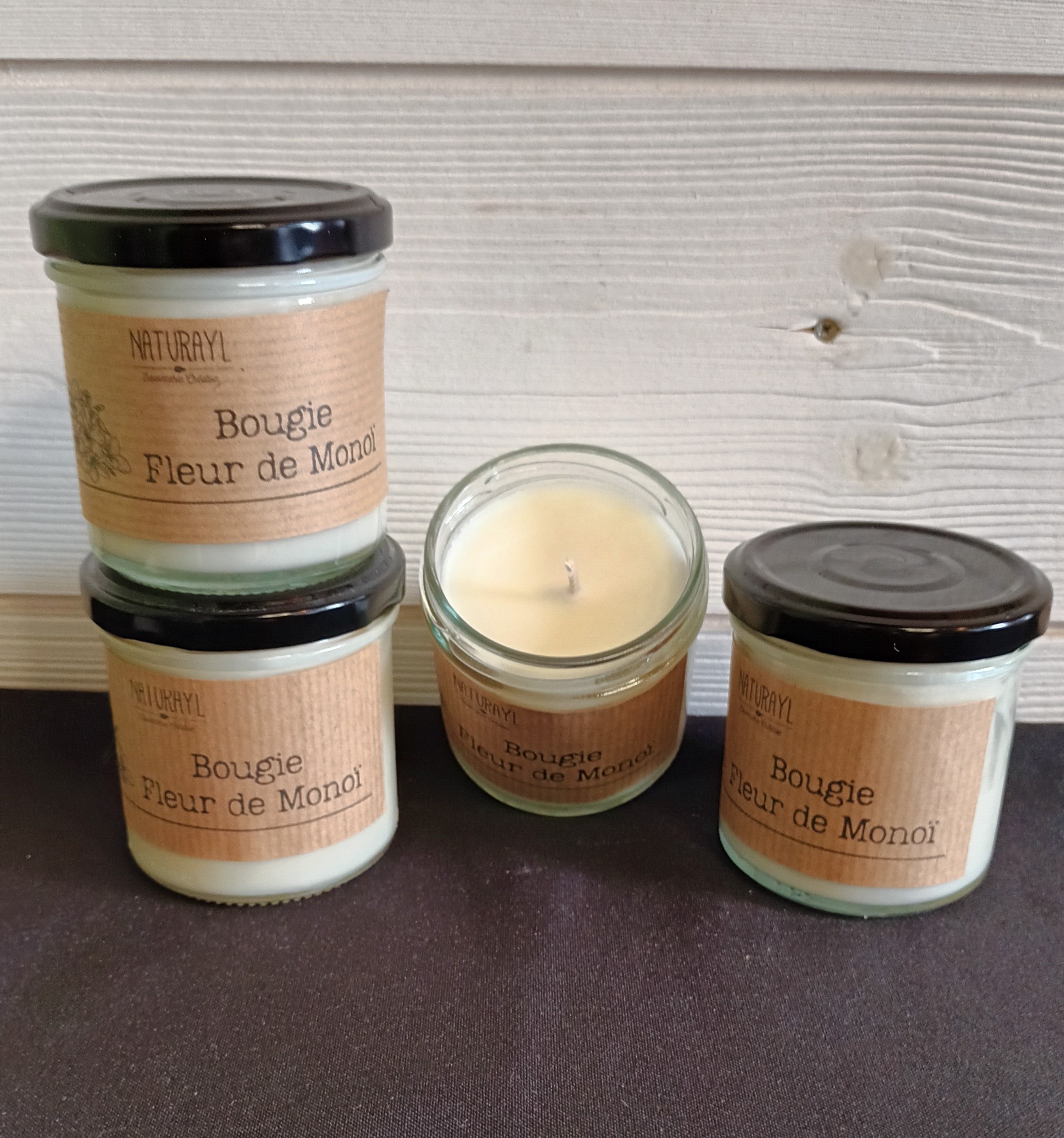 bougie fleur de monoï graines de love