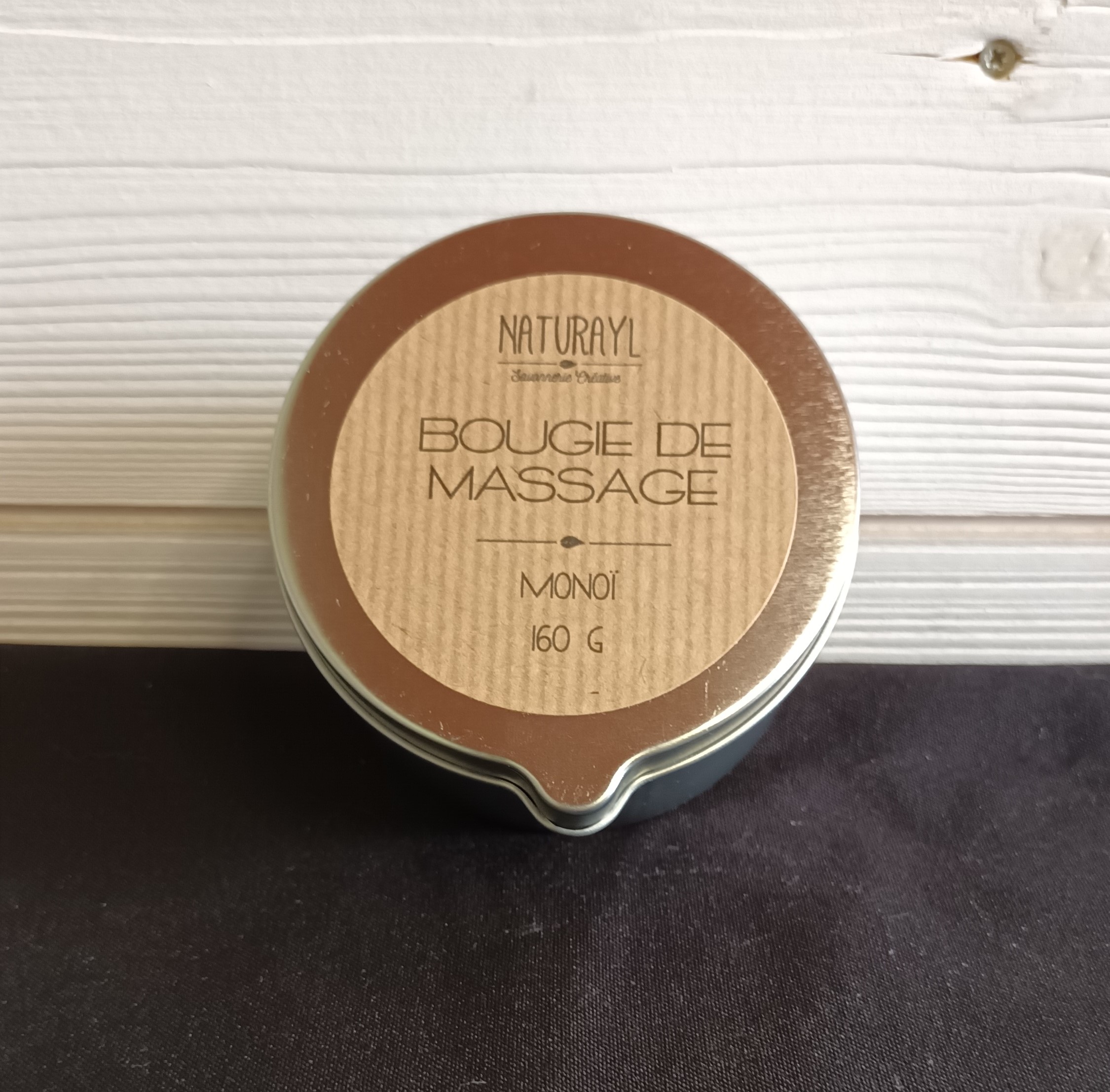 bougie de massage monoï Graines de Love