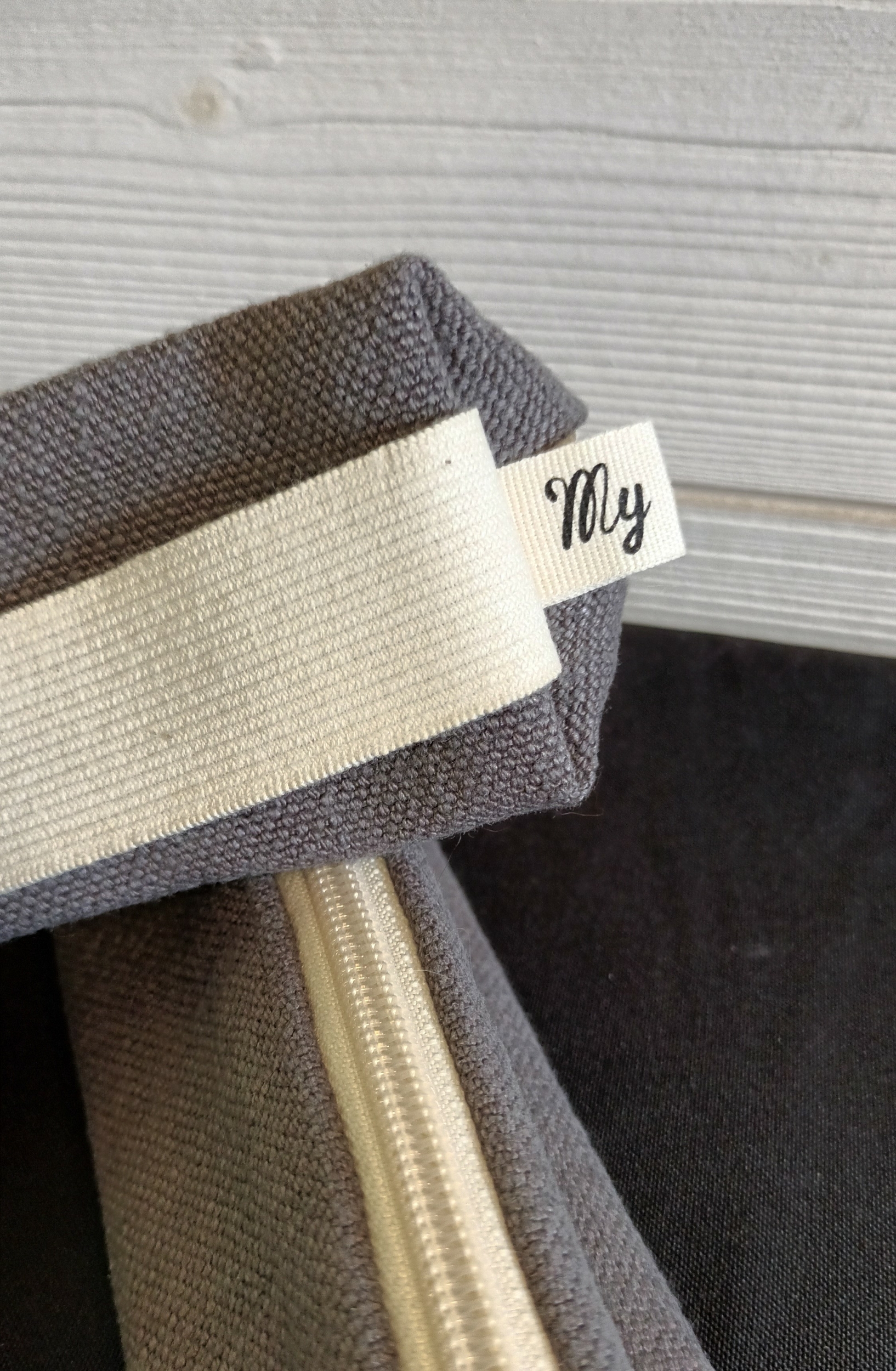 Trousse zippée en lin Graines de Love