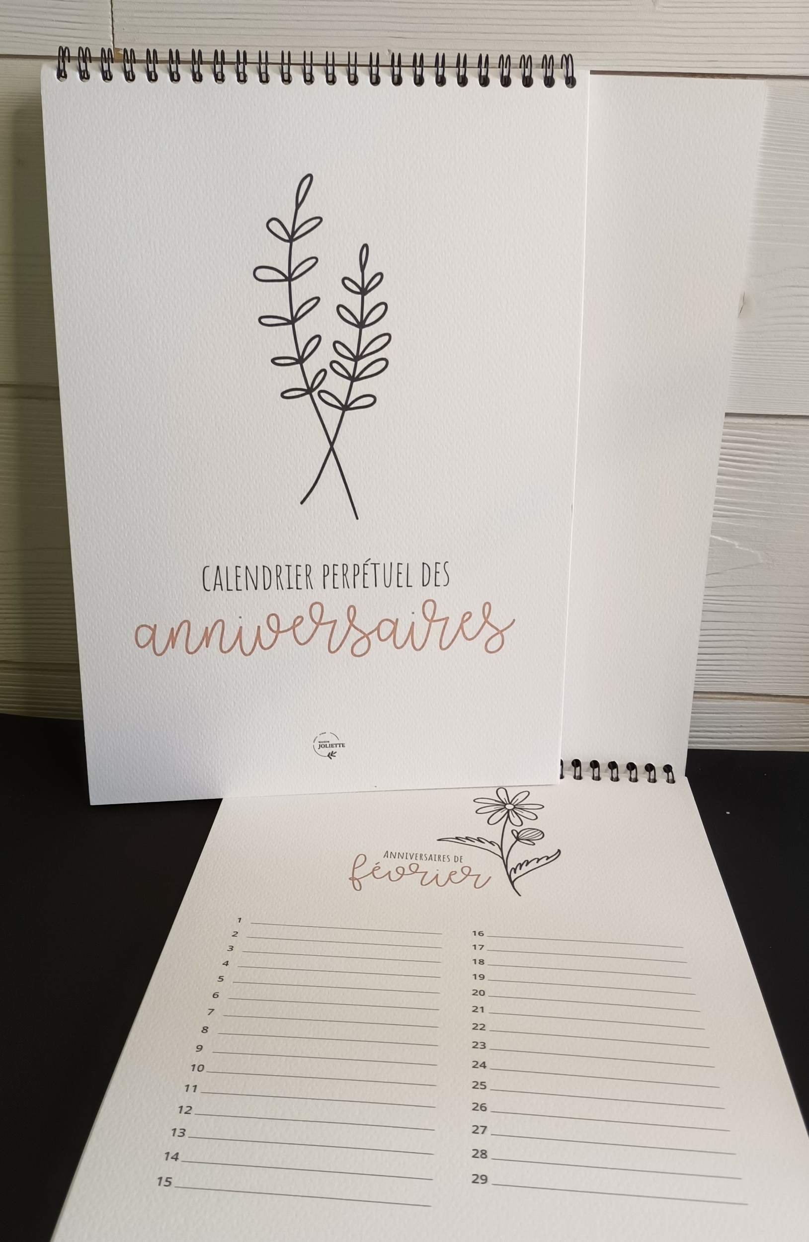 calendrier perpétuel Graines de Love