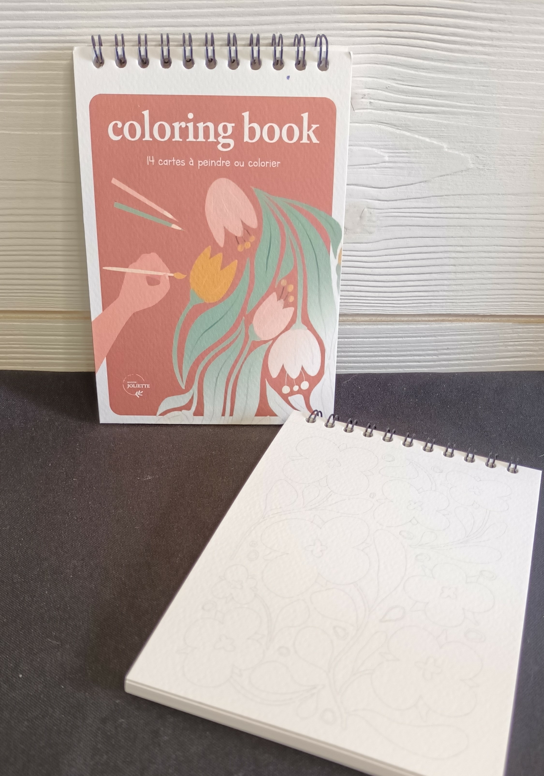 Cahier de coloriage floral Graines de Love
