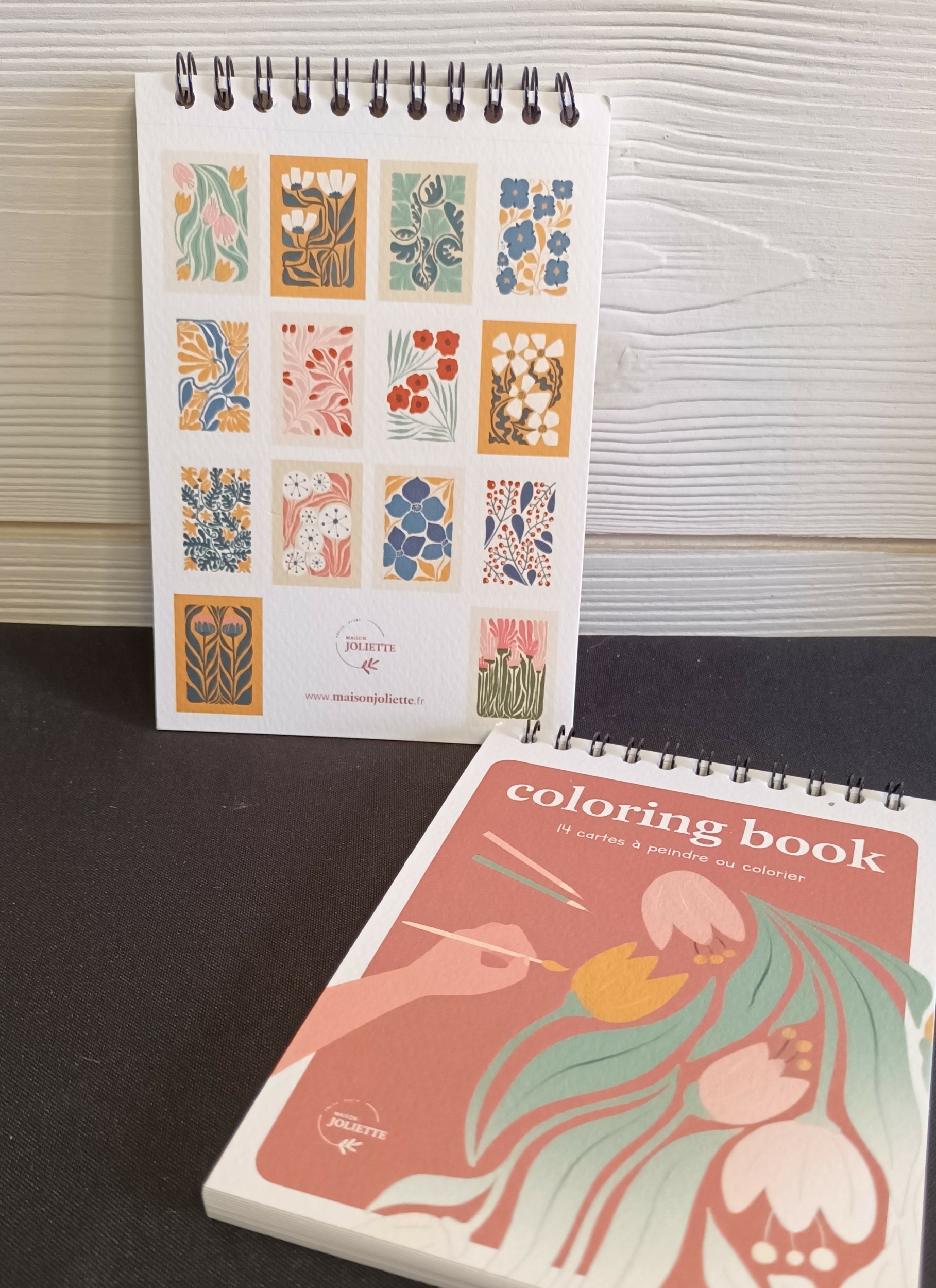 Cahier de coloriage floral Graines de Love
