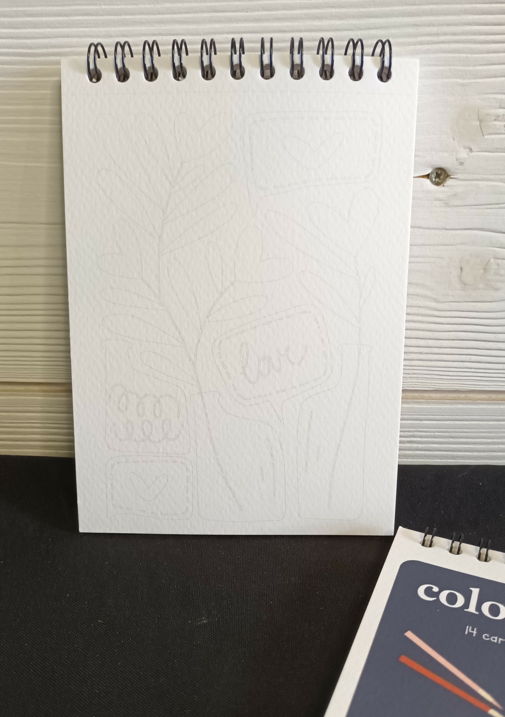 Carnet de coloriage Love Graines de Love