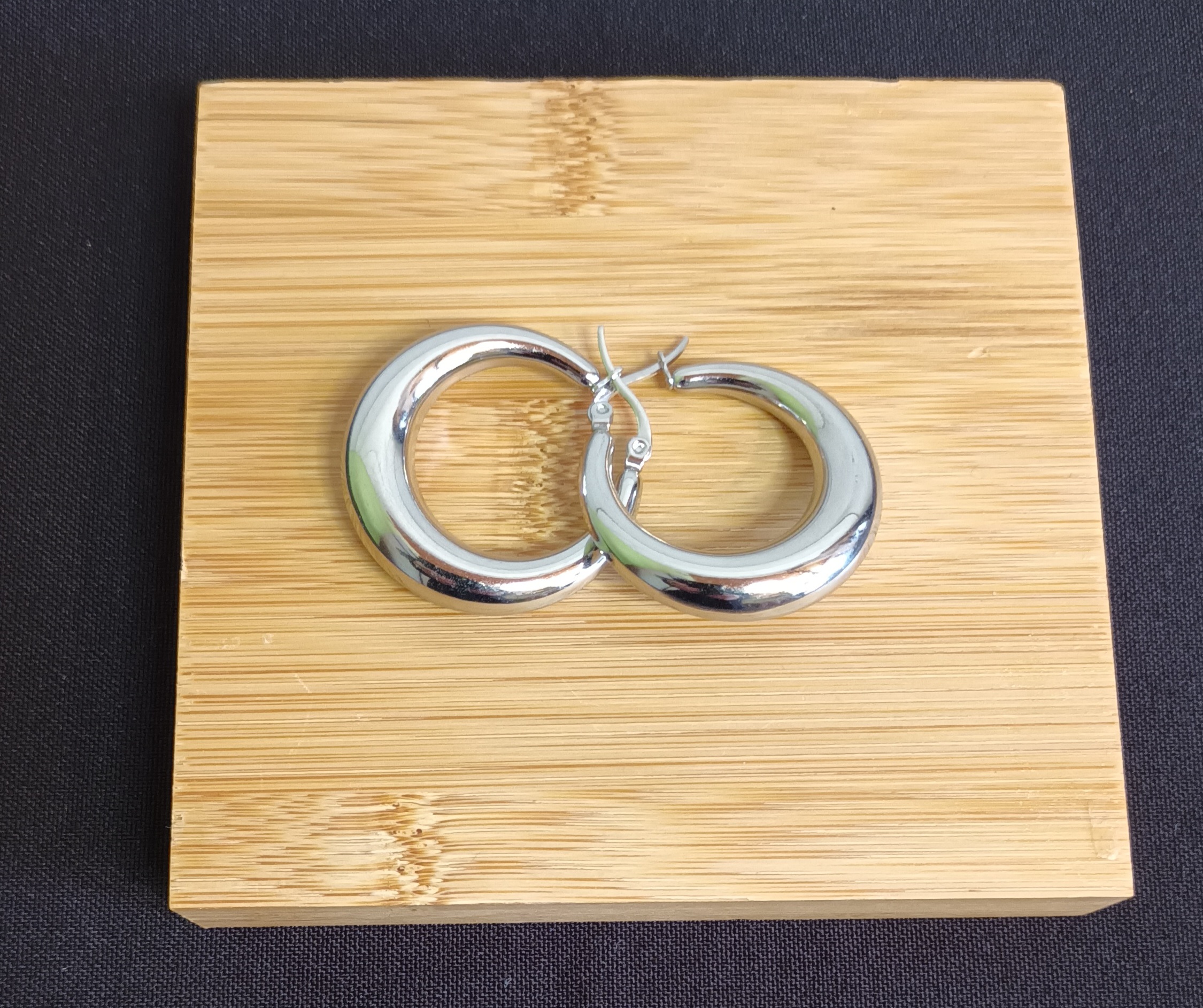 Boucles d'oreilles Créoles argent Graines de Love