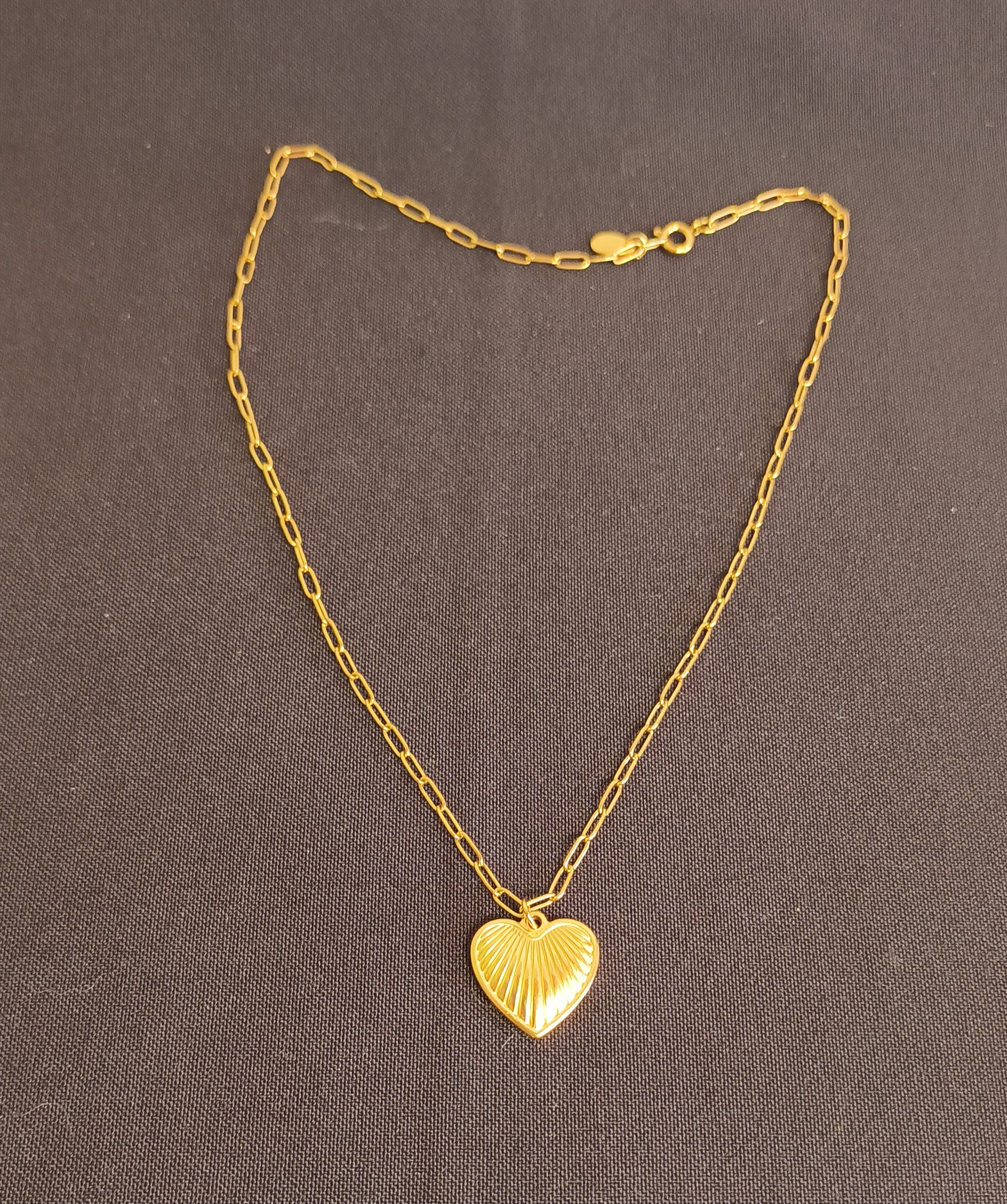 Collier coeur or Graines de Love