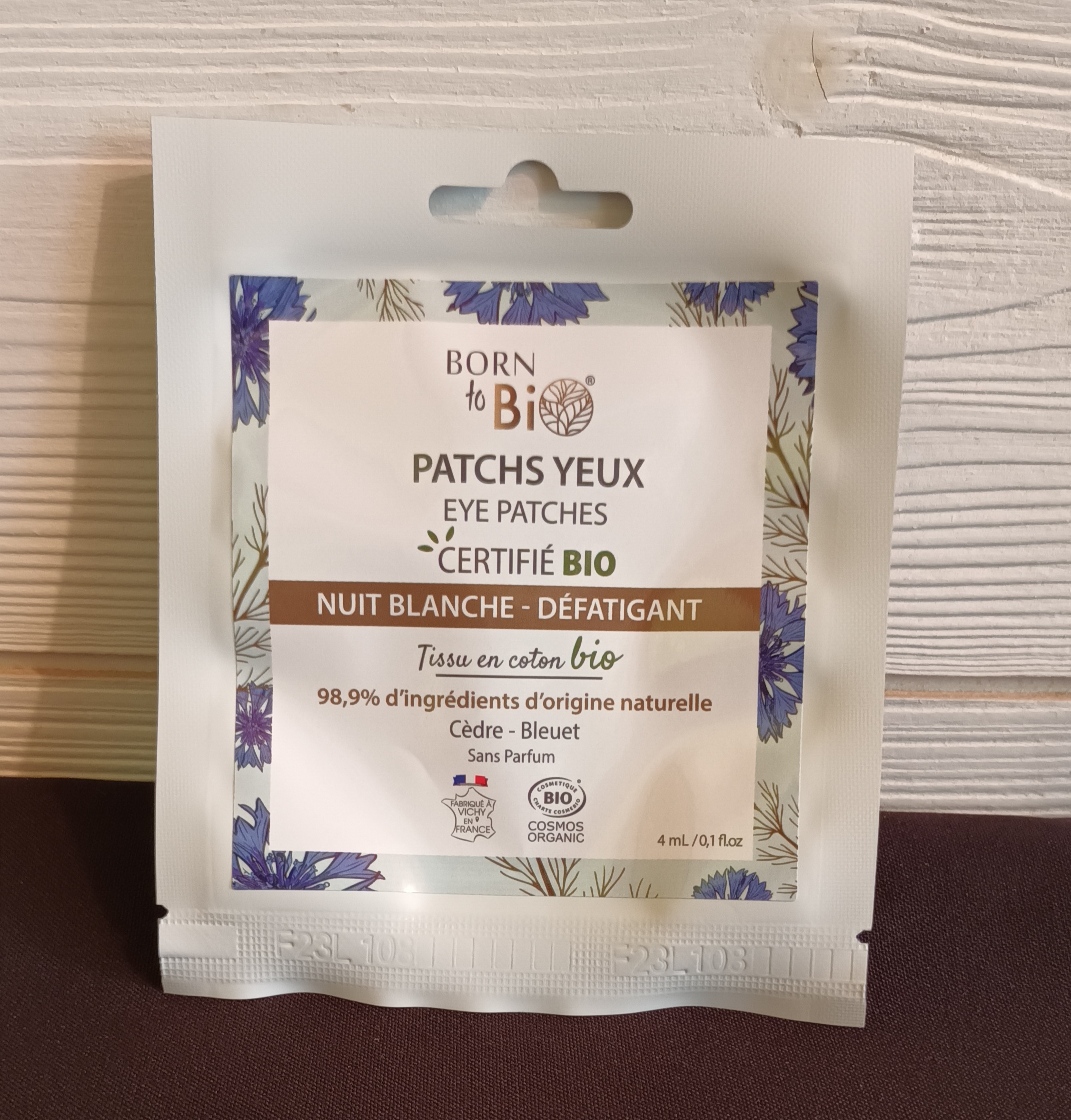 Patchs yeux bio tissu Graines de Love