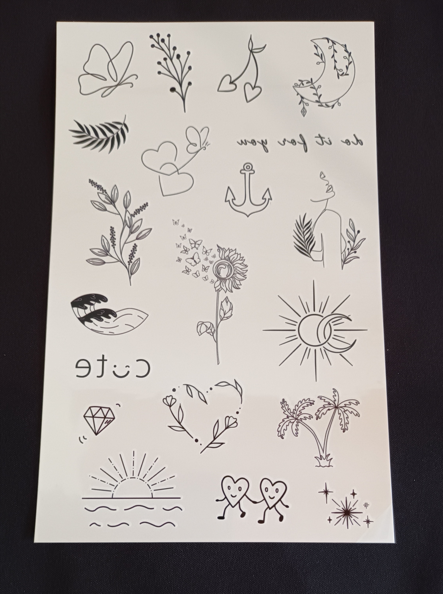 Tatouages éphémères Graines de Love