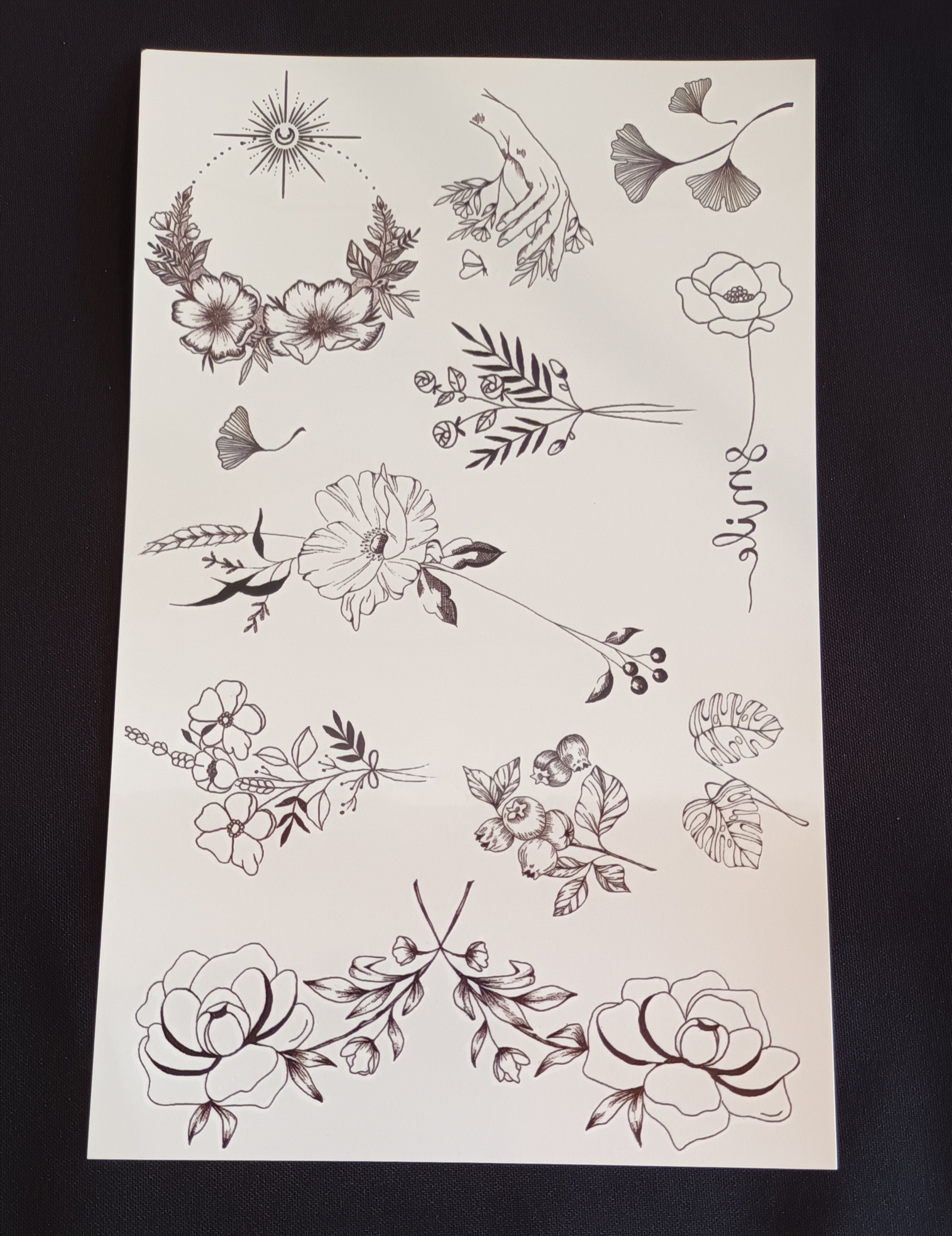 Tatouages éphémères Graines de Love