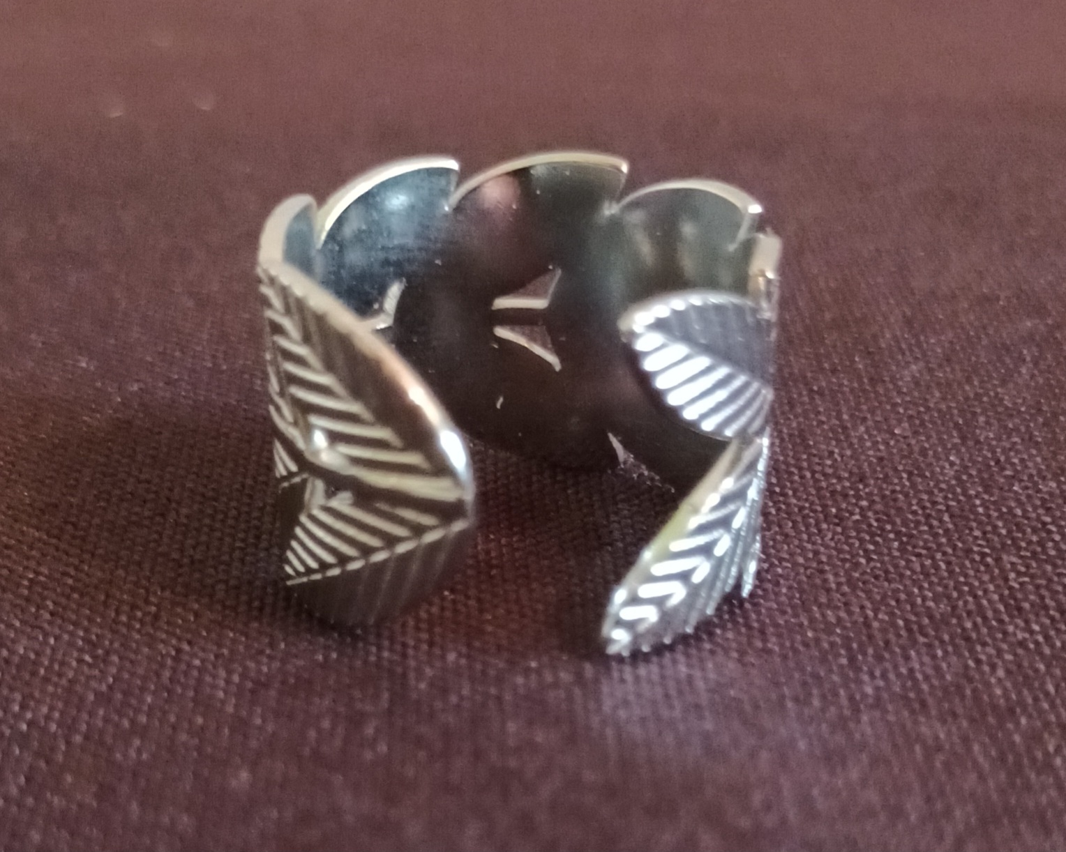 Bague branche de laurier