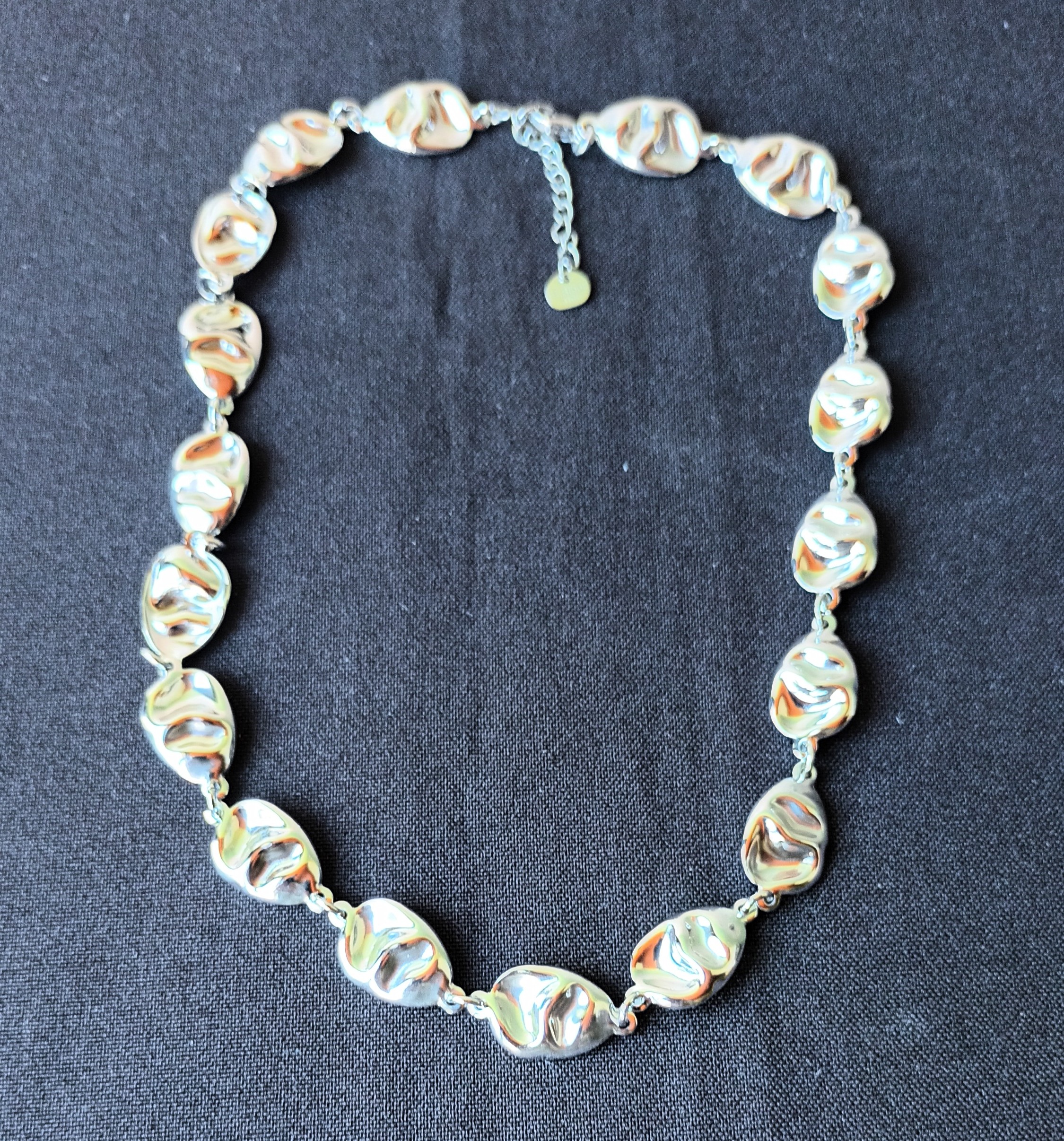 Collier martelé argent Graines de Love