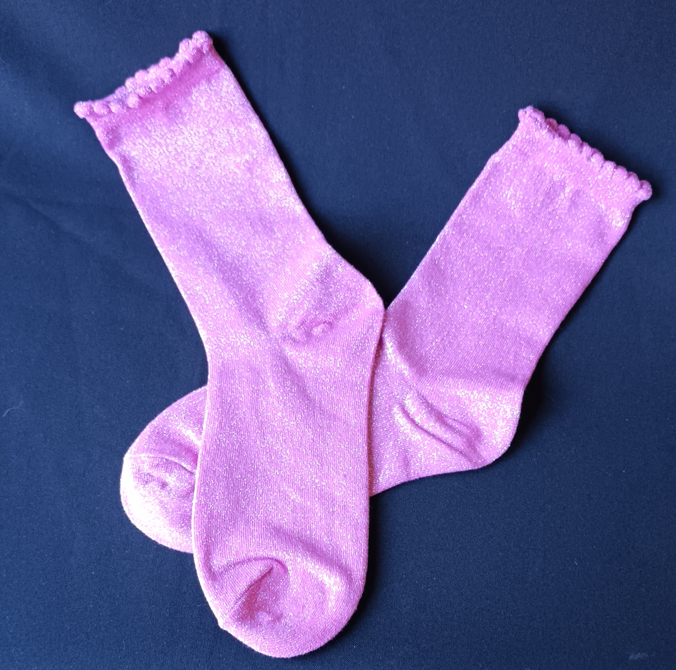 Chaussettes paillettes roses Graines de Love